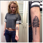 Tattoos - Pine Tree- Instagram @michaelbalesart - 121885